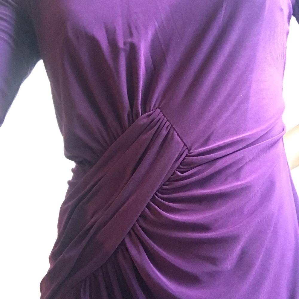 Adriana Papell Purple Body Con Dress